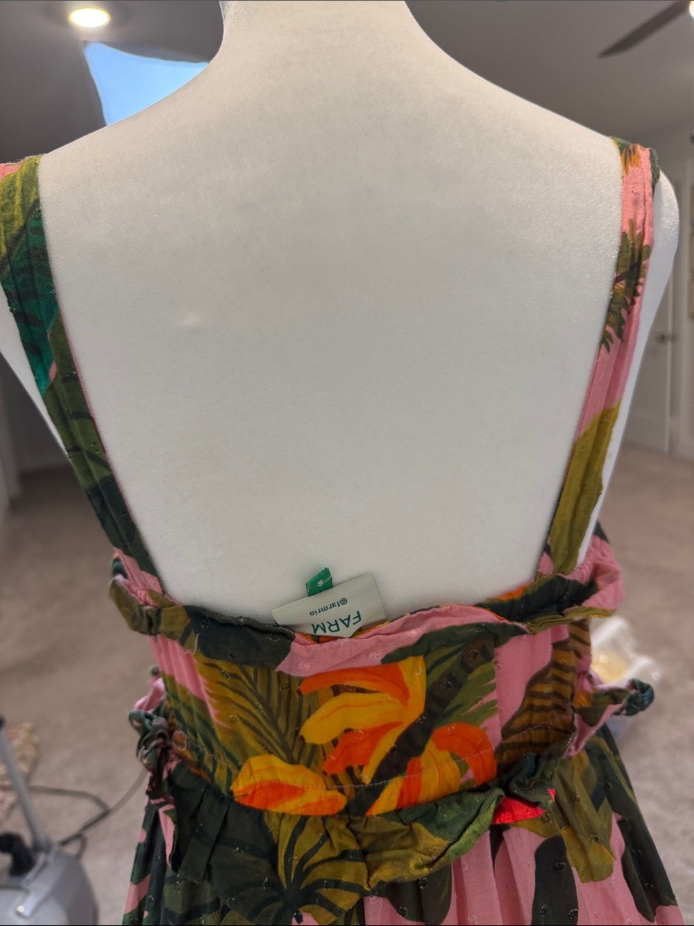 FARM Rio Pink Cocoa Forest Tiered Maxi Dress - Picture 8 of 8